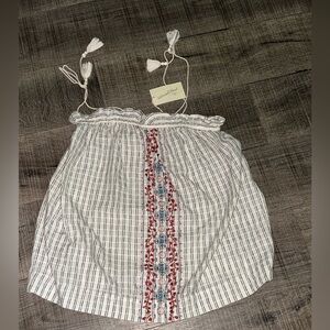 Universal Thread Navy and White Striped Blouse